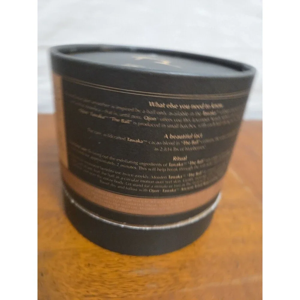 Ojon Tawaka Ancient Tribal Ball Full Body Cleansing Scrub with Wooden Bowl